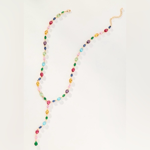 Anthropologie Multicolor Gemstone Necklace - Picture 2 of 2